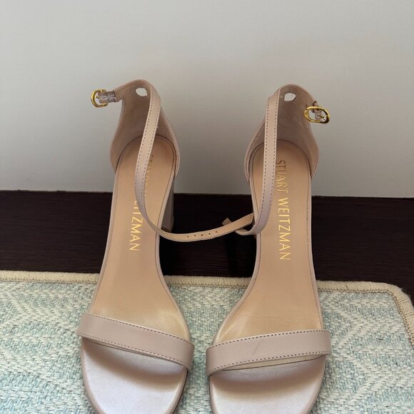 Stuart Weitzman Leather Block Heel (Size 9) - Picture 2 of 5